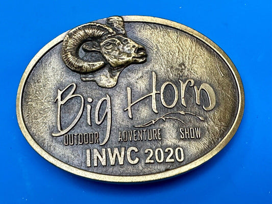 BIG HORN SHOW 2020 Outdoor Adventure Inland N.W. INWC Spokane WA Belt Buckle