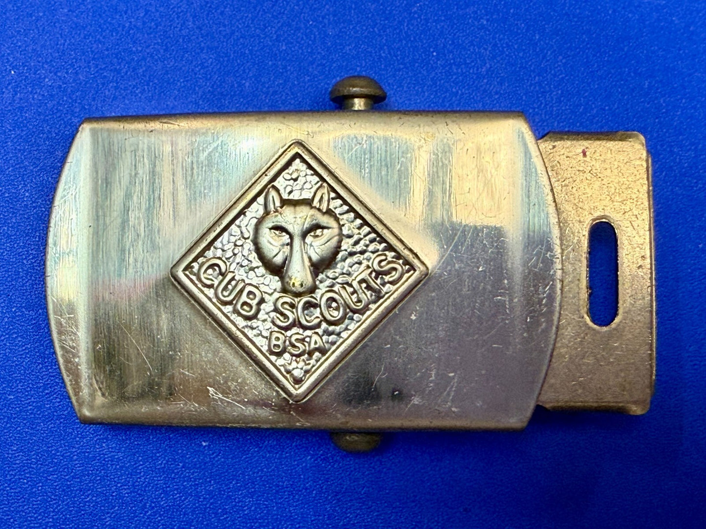 Vintage Cub Scouts Uniform BSA Replacement Solid Brass Belt Buckle