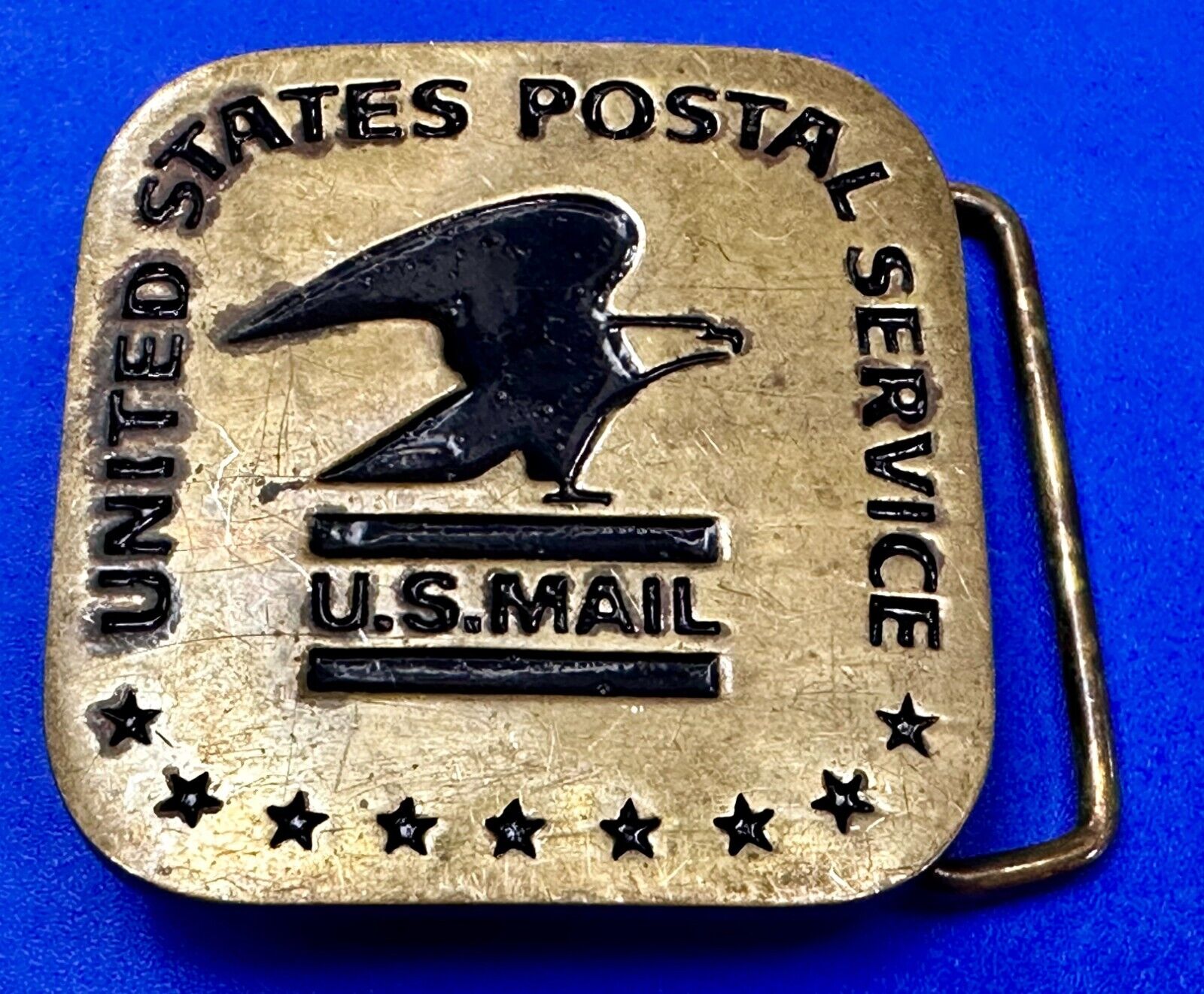 USPS United States Postal Service U.S Mail Solid Brass Belt Buckle by Baron BBB
