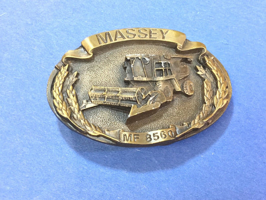 1986  Massey Ferguson Combines Corp LIMITED MF 8560 Custom collector belt buckle