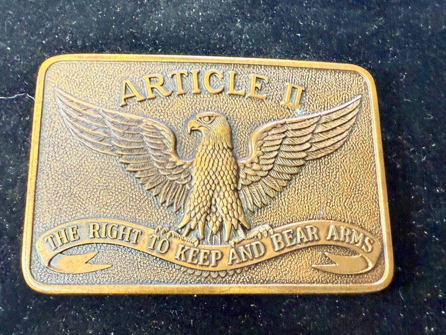 Article II The Second Amendment The Right To Keep and Bear Arms Belt Buckle- LS