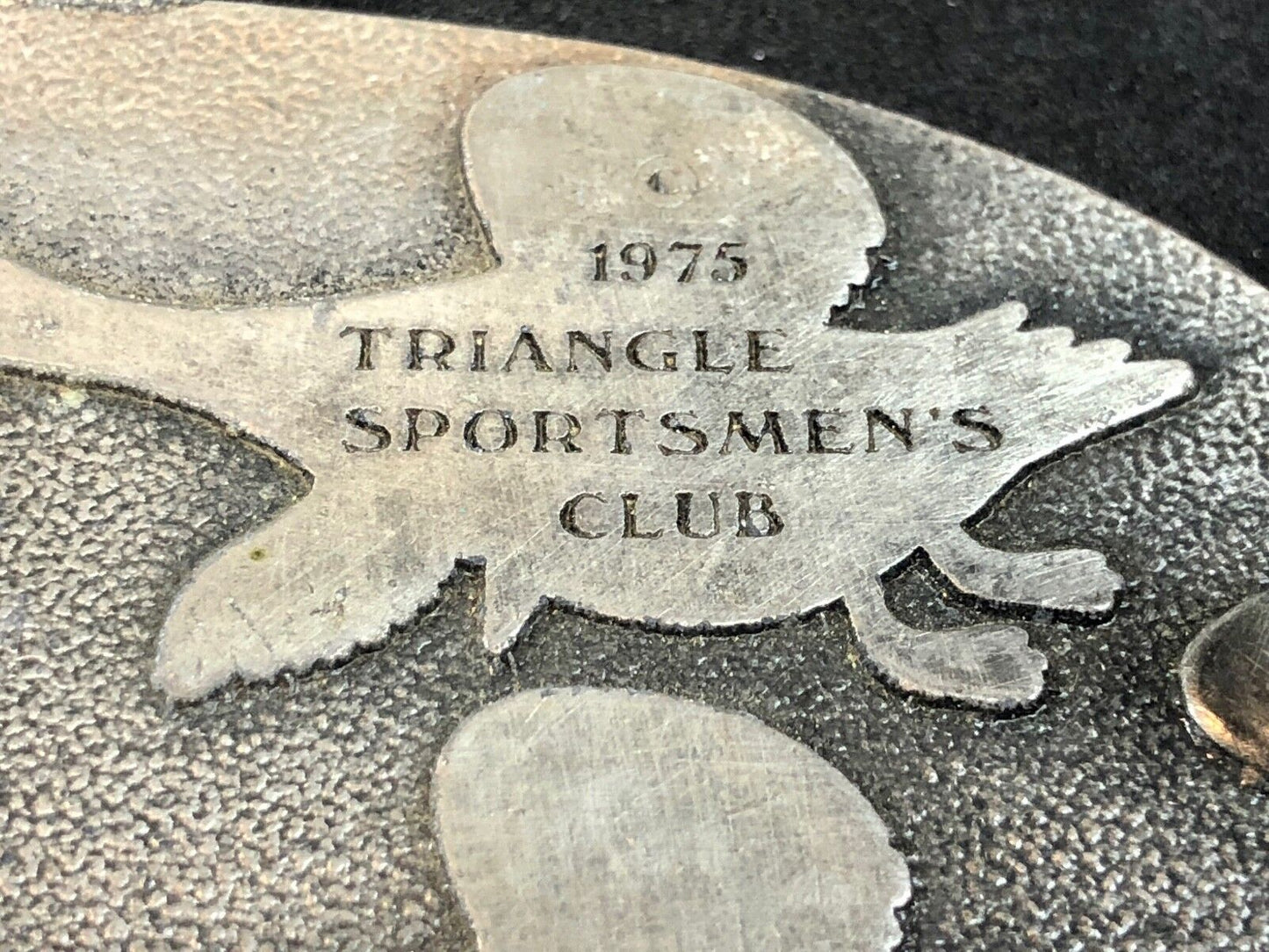 1975 Triangle Sportsmen's  club - Preserve Belt Buckle - Nature Hunting 