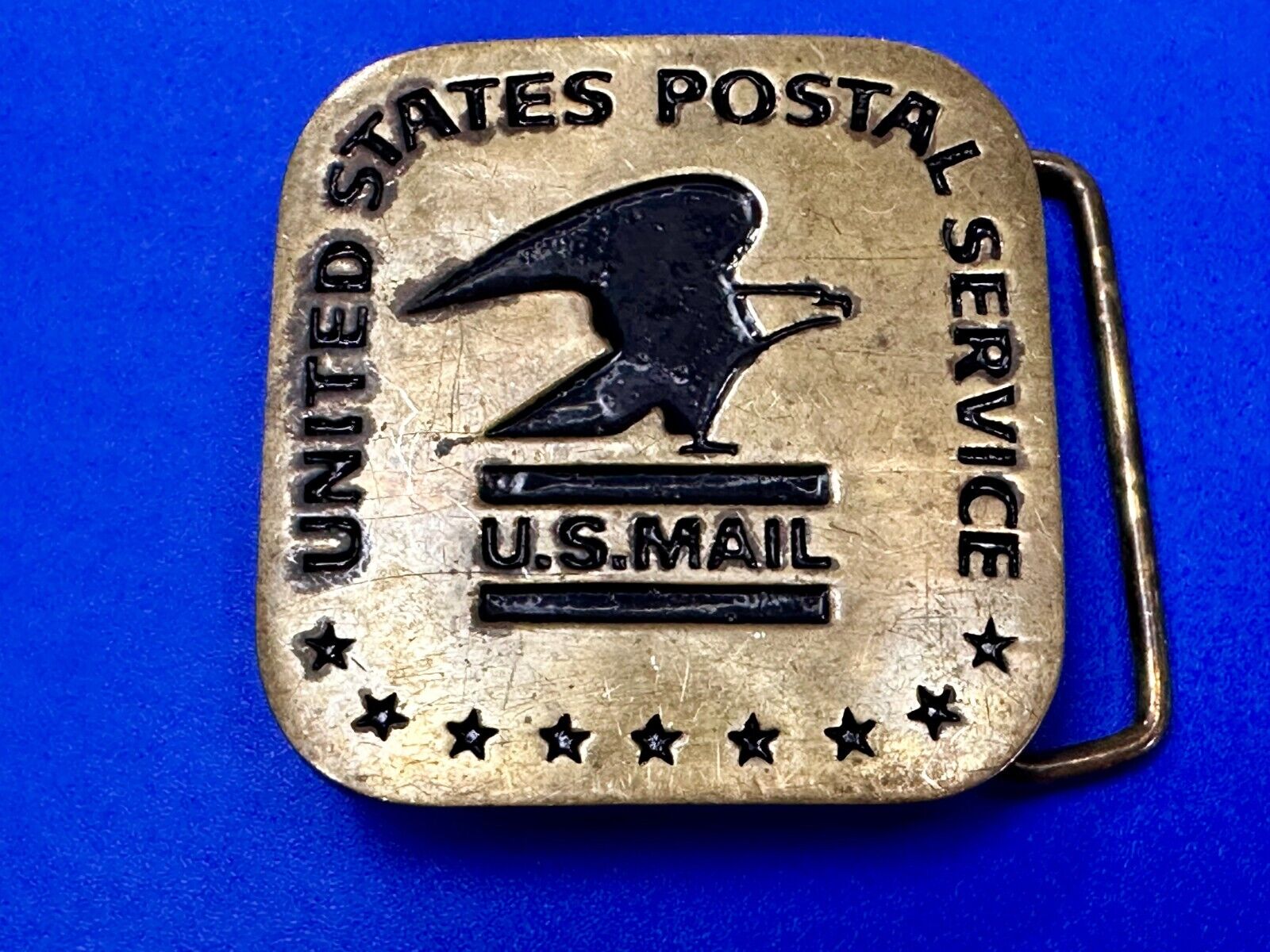 USPS United States Postal Service U.S Mail Solid Brass Belt Buckle by Baron BBB