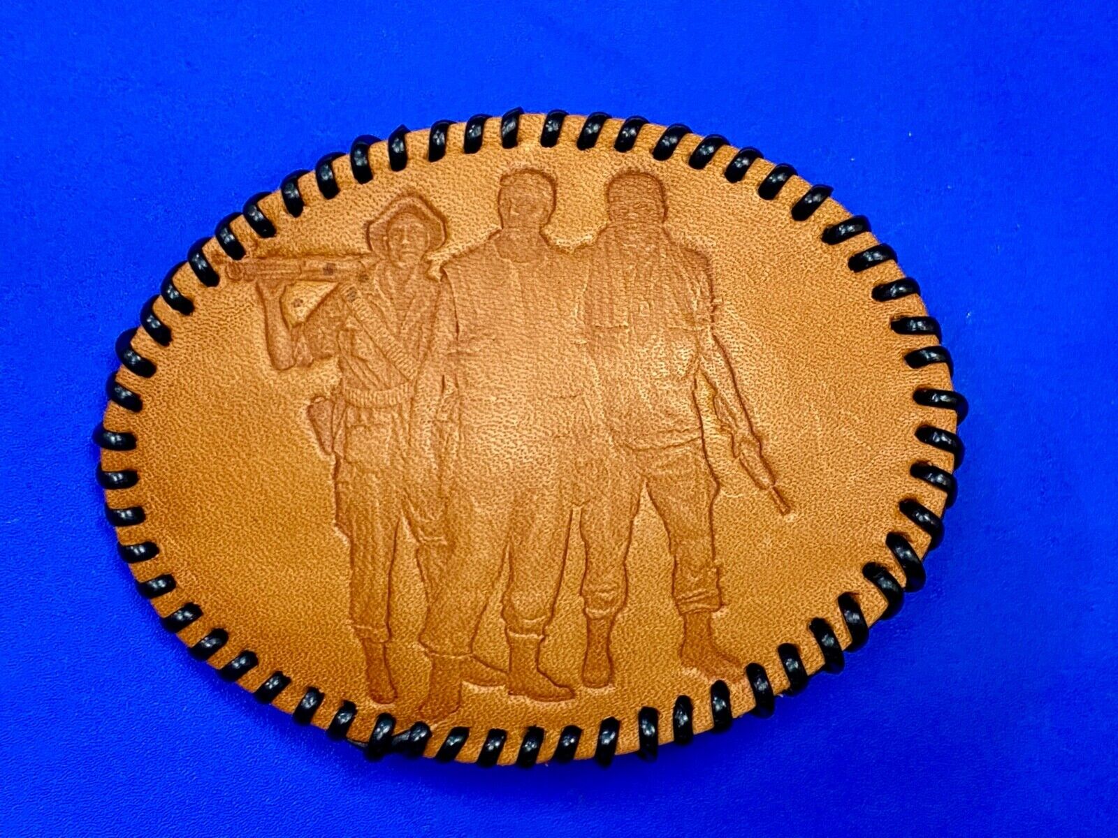Vietnam Veterans War Memorial  Leather QUALITY large Western Natural Belt Buckle