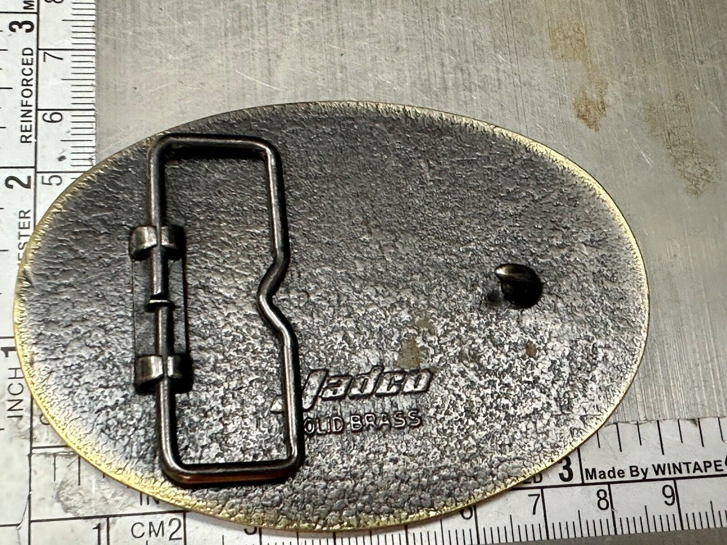 AMOCO Gas Fuel Oil - Committed to Excellence solid brass belt buckle by Jadco