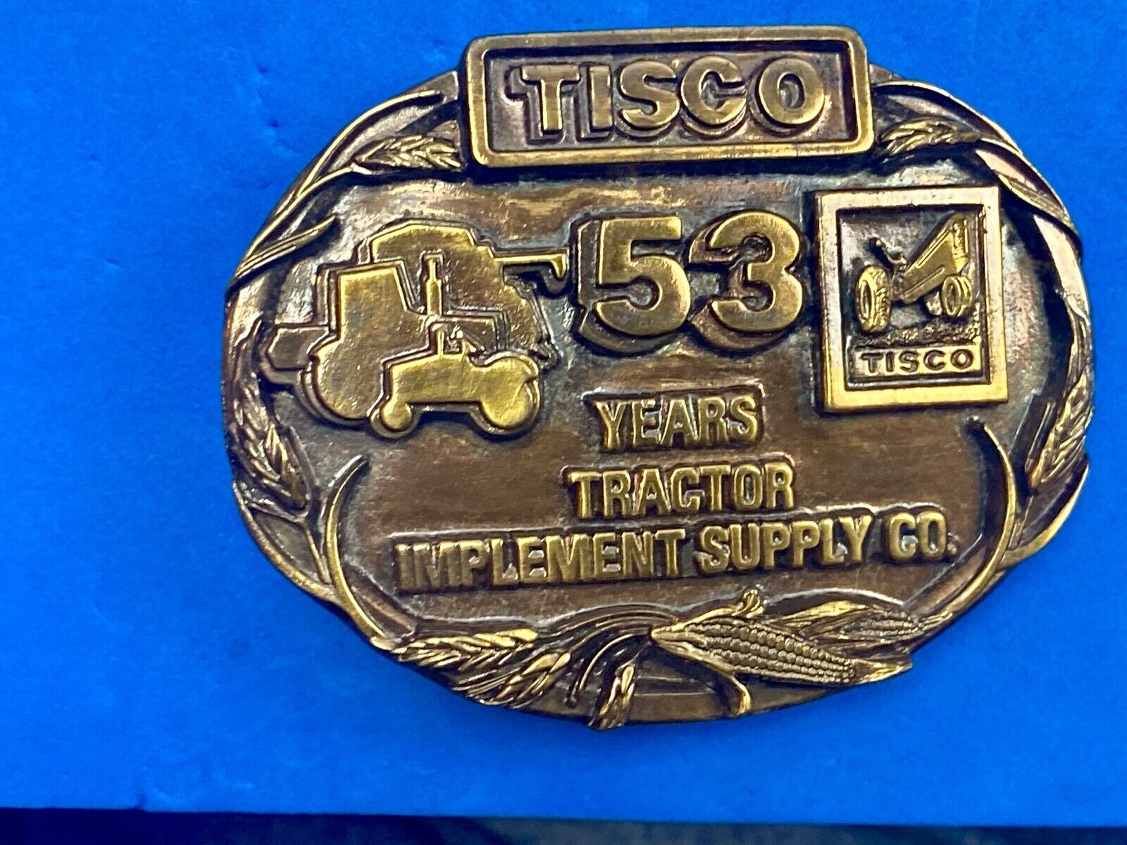 53  years Tisco Tractor Implement Supply Siskiyou Farming  Belt Buckle series 5
