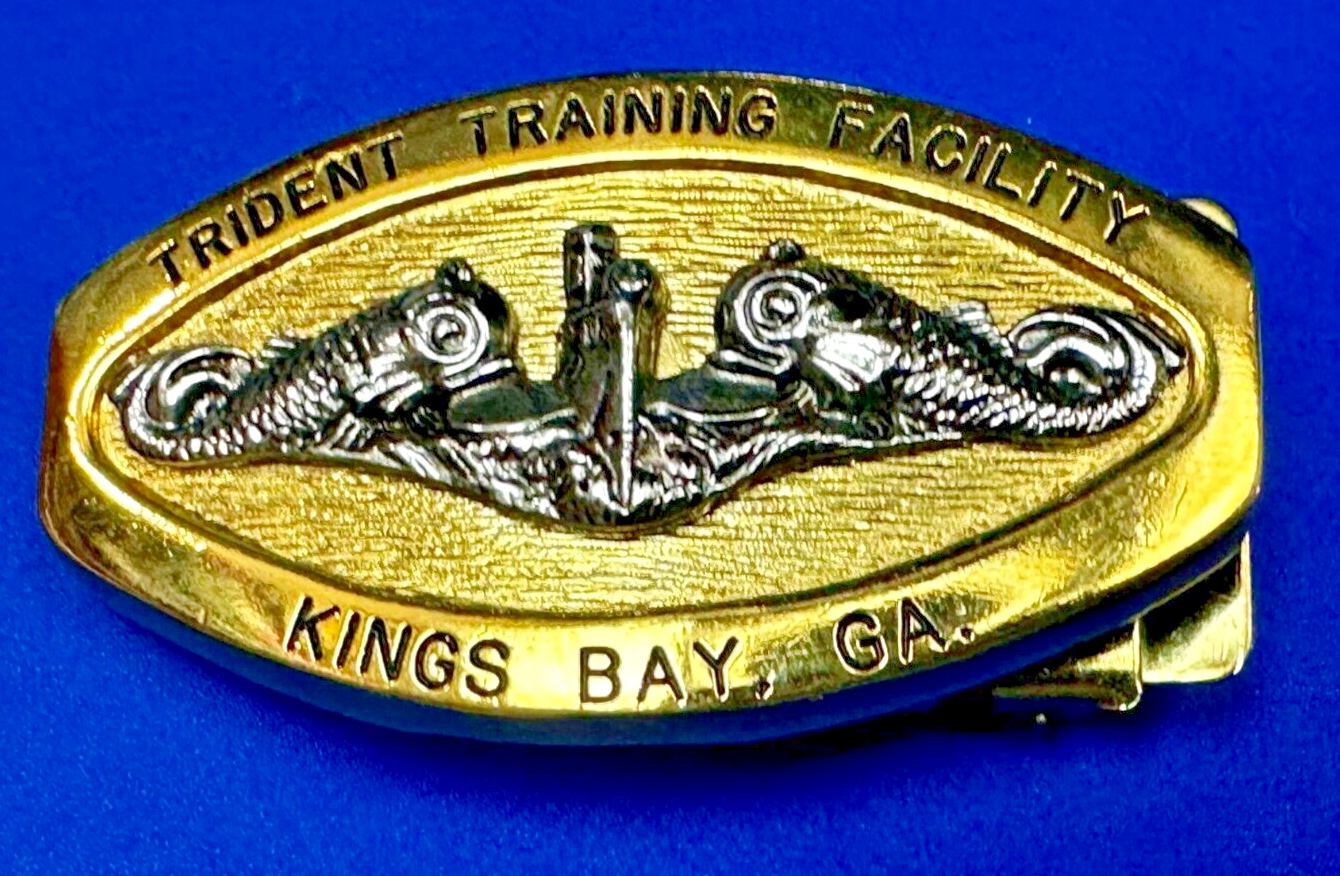 Trident Training Facility Kings Bay US Navy Commemorative USA made Belt Buckle