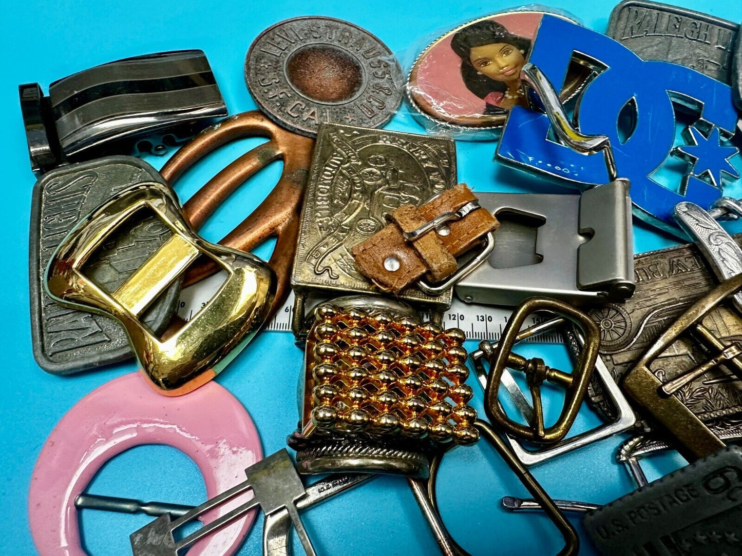 8 Pound LOT Vintage & Modern Belt buckles - Grab Bag - Resale Opportunity Gifts!