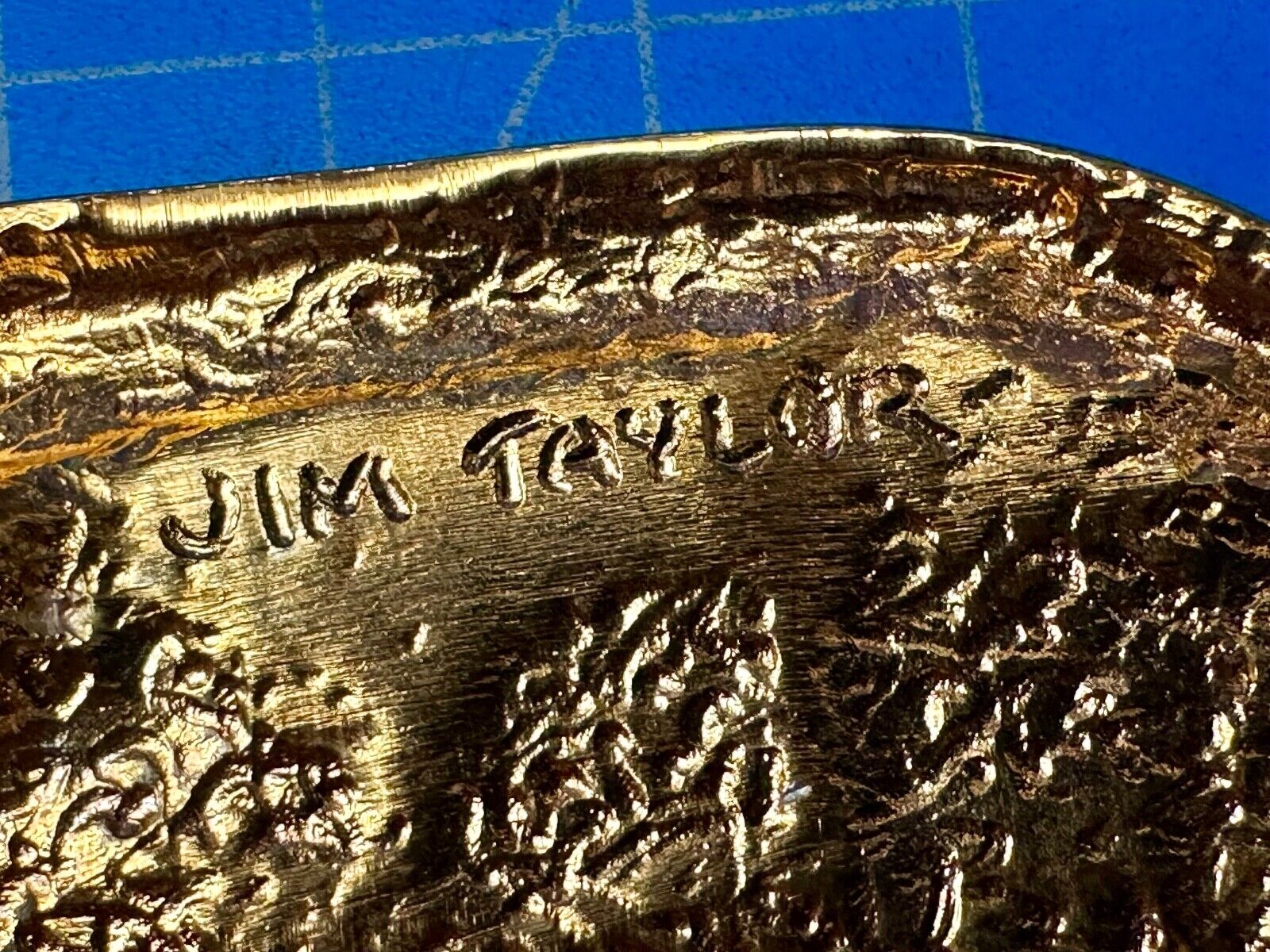 Utah Railway Co Vtg Train Railroad 83 Years Gary Prazen Bronze Art Belt Buckle
