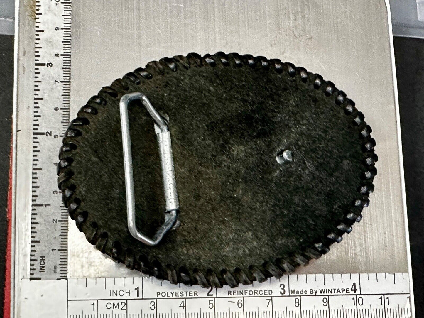 Vietnam War Memorial The Three Soldiers Statue Leather Vintage Belt Buckle