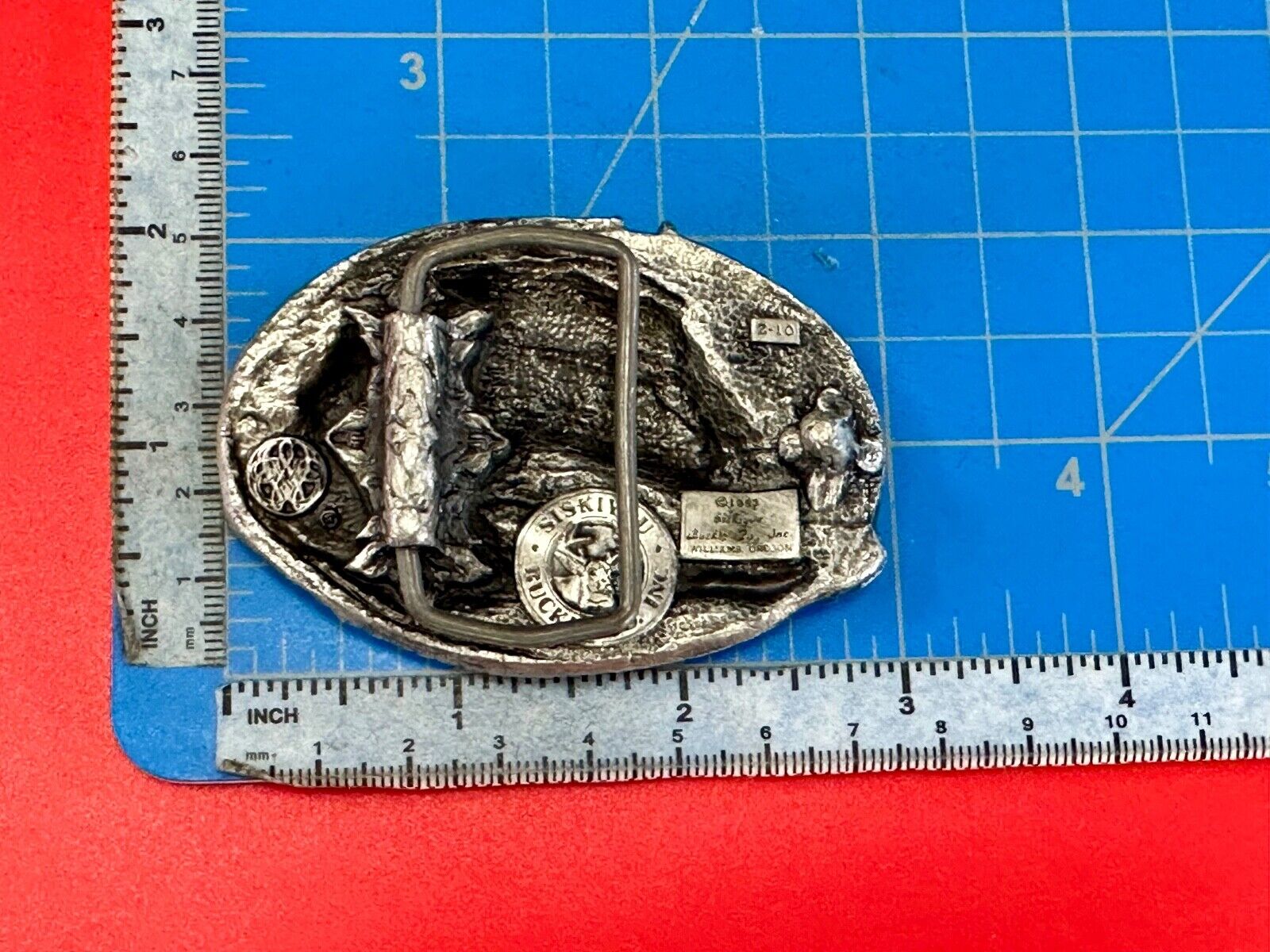 Vintage 1983 Cowboys Horse Lovers spurs siskiyou RARE belt buckle
