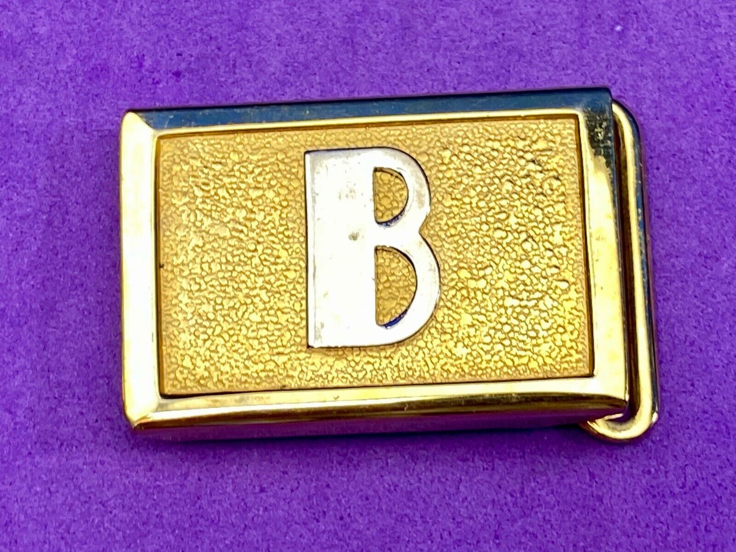 Vintage Letter B Initial Pioneer Brand Monogrammed Petite Belt Buckle 