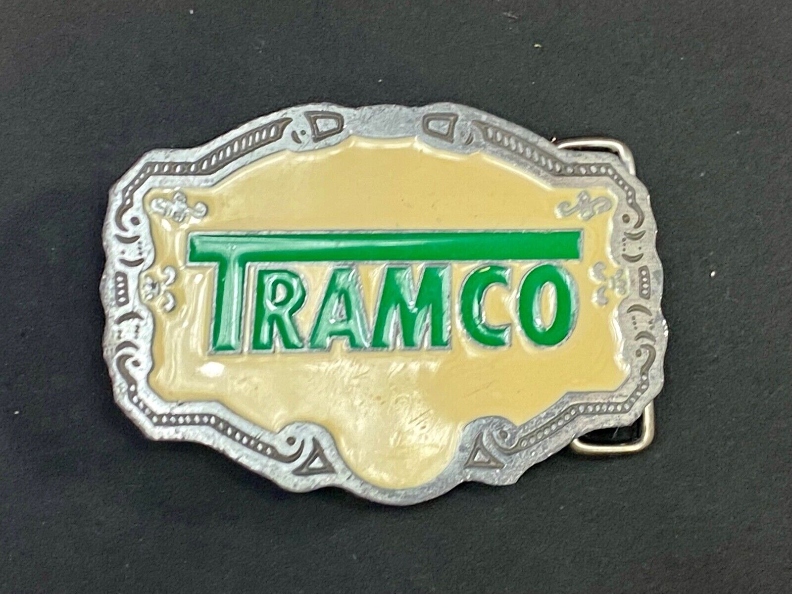 Tramco Company Western Enameled Heavy Equipment Company Kansas Belt Buckle 