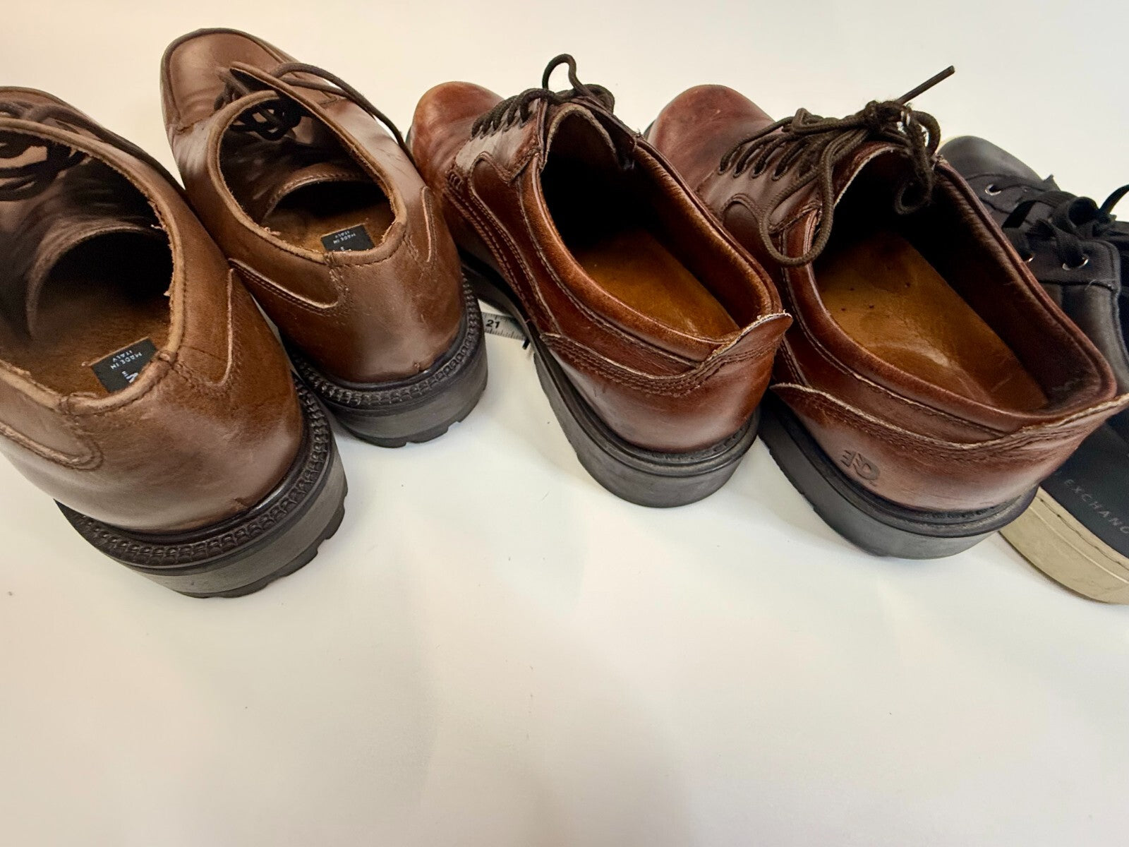 3 lot mens shoes - Armani Exchange AX , Kenneth Cole Reaction, Dunham  Size 11.5