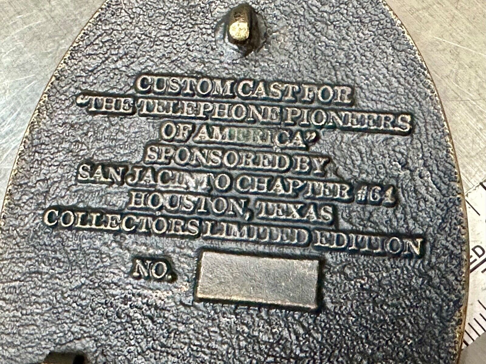 Telephone Pioneers of America TL&B Belt Buckle Fellowship Loyalty Service