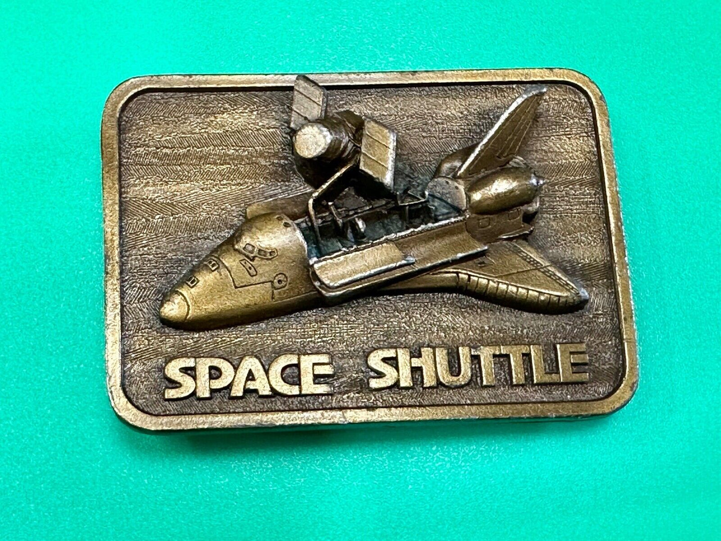 1980 Space Shuttle Belt Buckle 3D Open Payload Buckle Connection