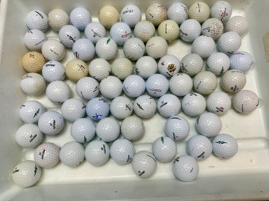 Around 75 used Golf Balls Lot Precept Noodle, Dunlop Pinnacle great for practice