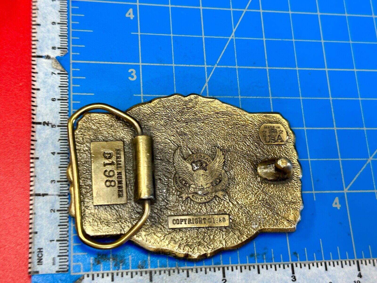 Americas Great Farmland vintage 1980 Great American vintage belt buckle Co