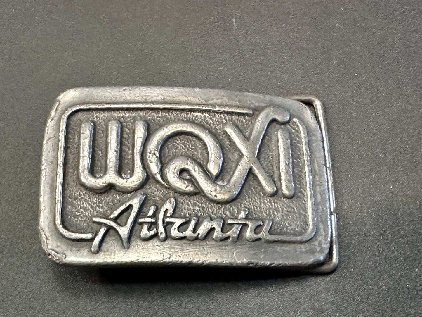 1976 WQXI ATLANTA Vintage Belt Buckle. Collectible, RADIO STATION Promo