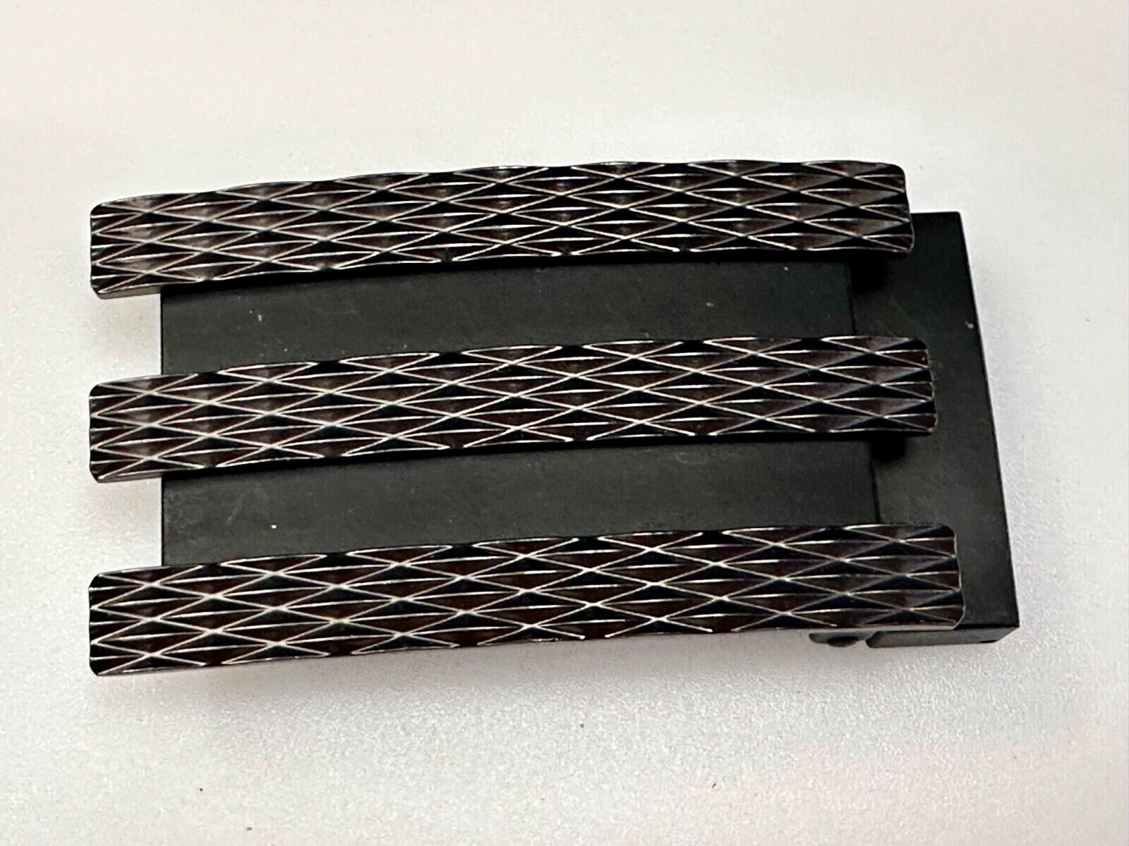 Adidas Golf 3 Stripe Matte Black Color - Trophy Award Style Belt Buckle