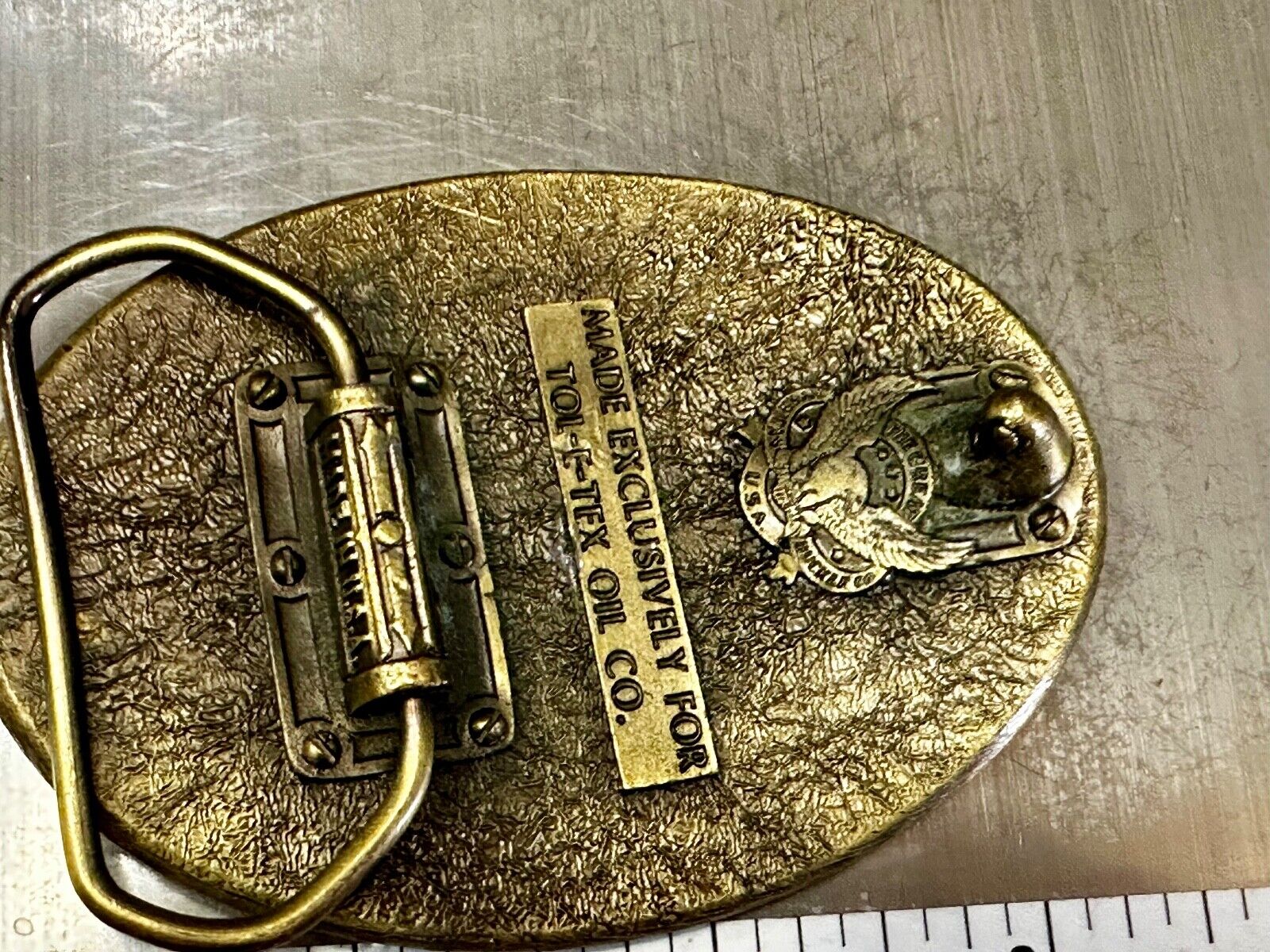 TOL-L-Tex Oil Company Hope Arkansas 50th Anniversary Great American Belt Buckle