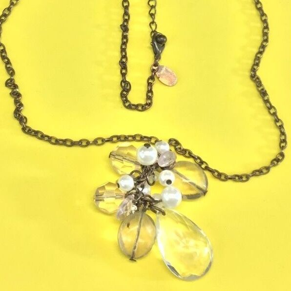 AEO huge cluster crystal? CHUNKY large necklace 