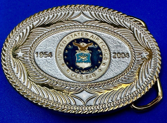 United States Air Force OCS 548 1954 - 2004 Anniversary patriotic Belt Buckle