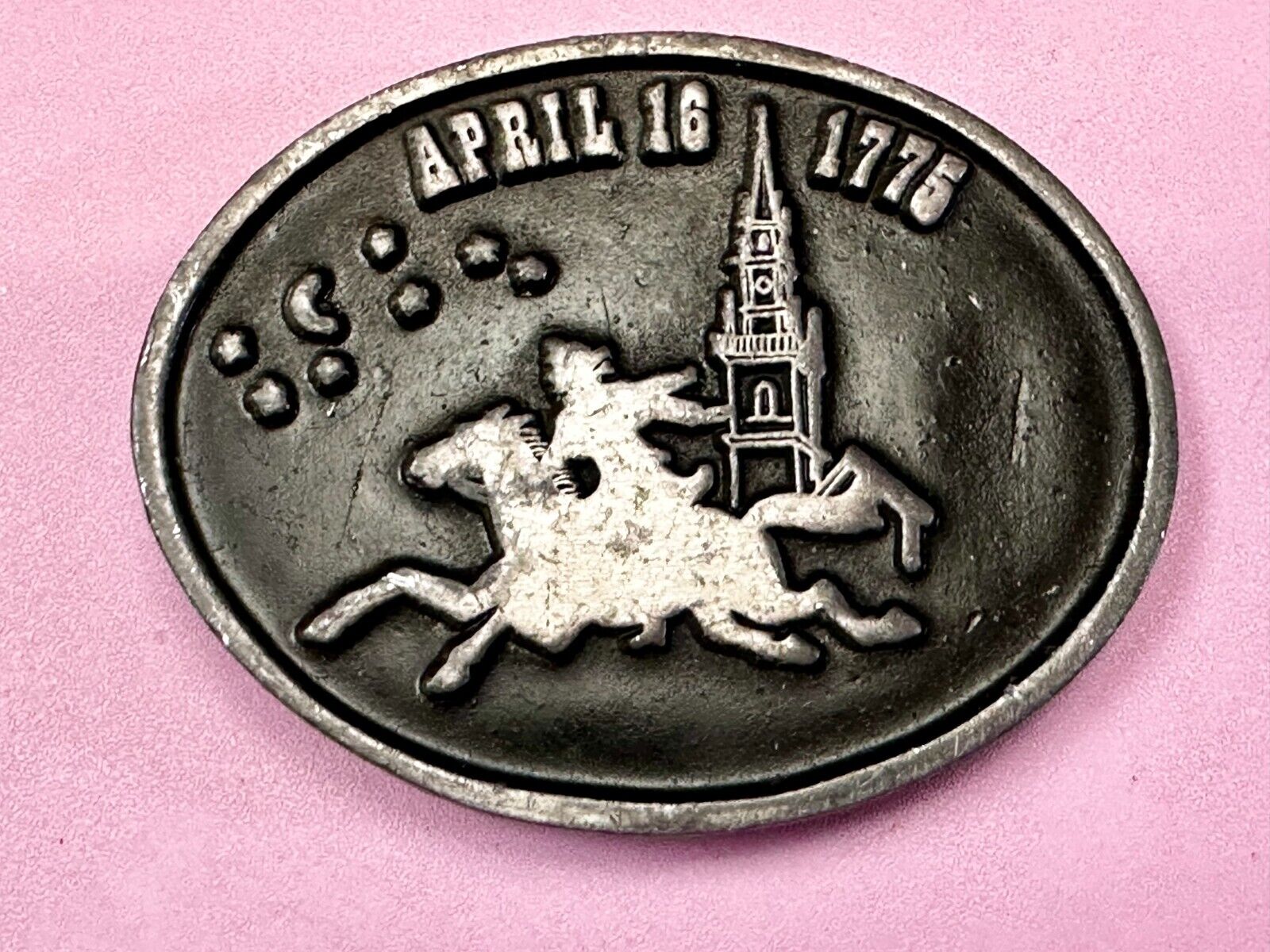 April 16 1775 Longfellow The Midnight Ride of Paul Revere Belt Buckle by Koleaco