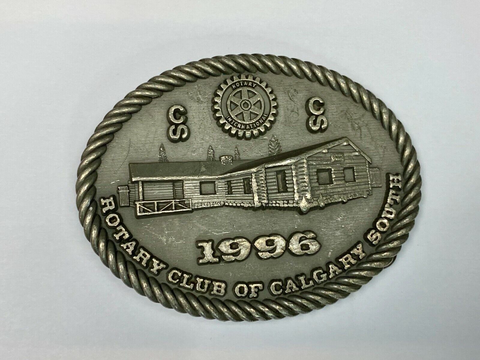 1996  Rotary Club Of Calgary South Vintage 1996 Belt Buckle