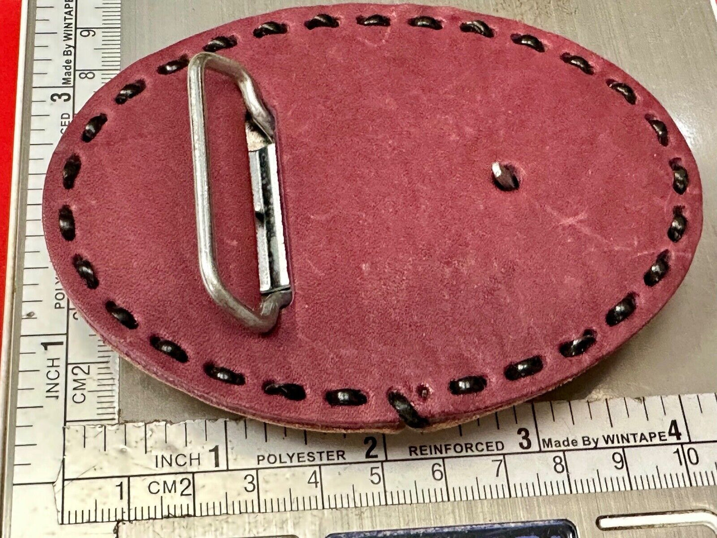 Vietnam Veterans War Memorial Washington DC  large leather Oval Belt Buckle