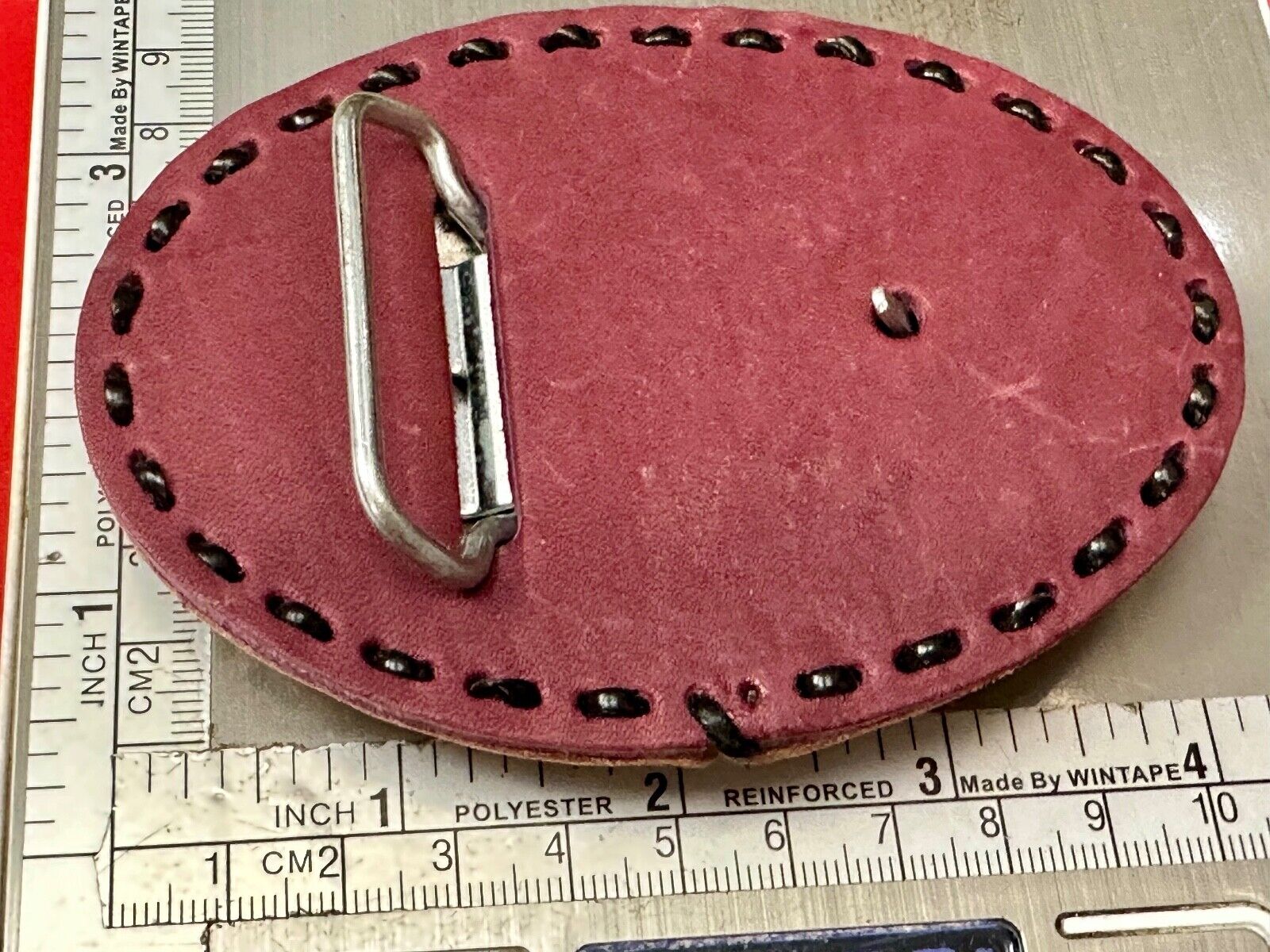 Vietnam Veterans War Memorial Washington DC  large leather Oval Belt Buckle