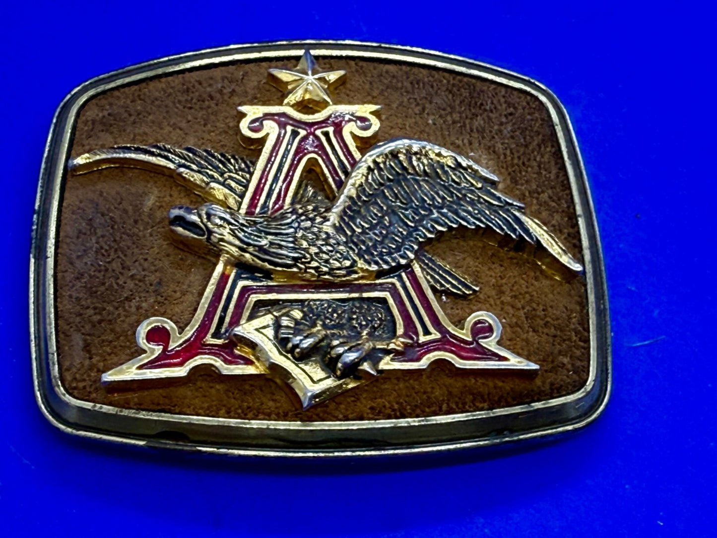 Anheuser Busch Beer Logo Promotional Vintage 1979 Raintree Belt Buckle