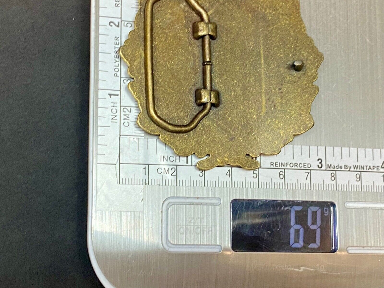 United States Shooting Team 1992 Aiming For Barcelona Cutout Belt Buckle 