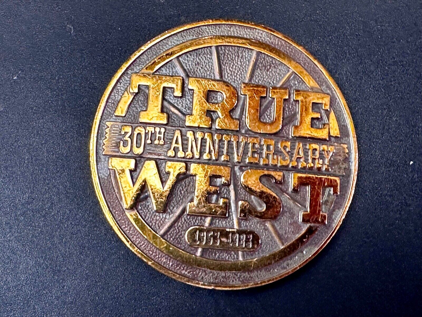 True West 30th University Magazine Commemorative . Add Vintage 1983 Belt Buckle