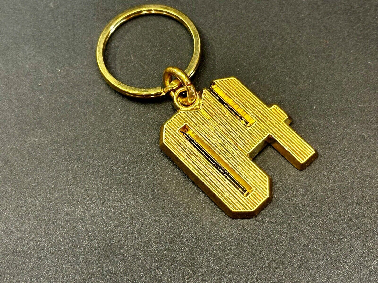 04 Number Gold Tone Keychain - Key Ring Chain - Class of Sports number