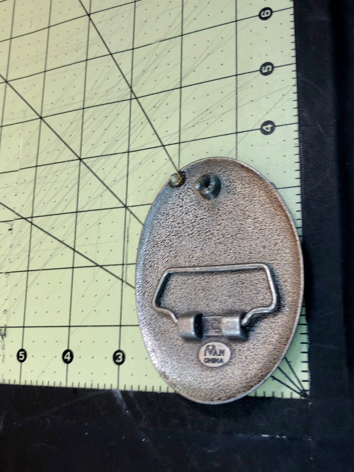 Unique IVAN western belt buckle - Stone Art Artisan pattern starfish design