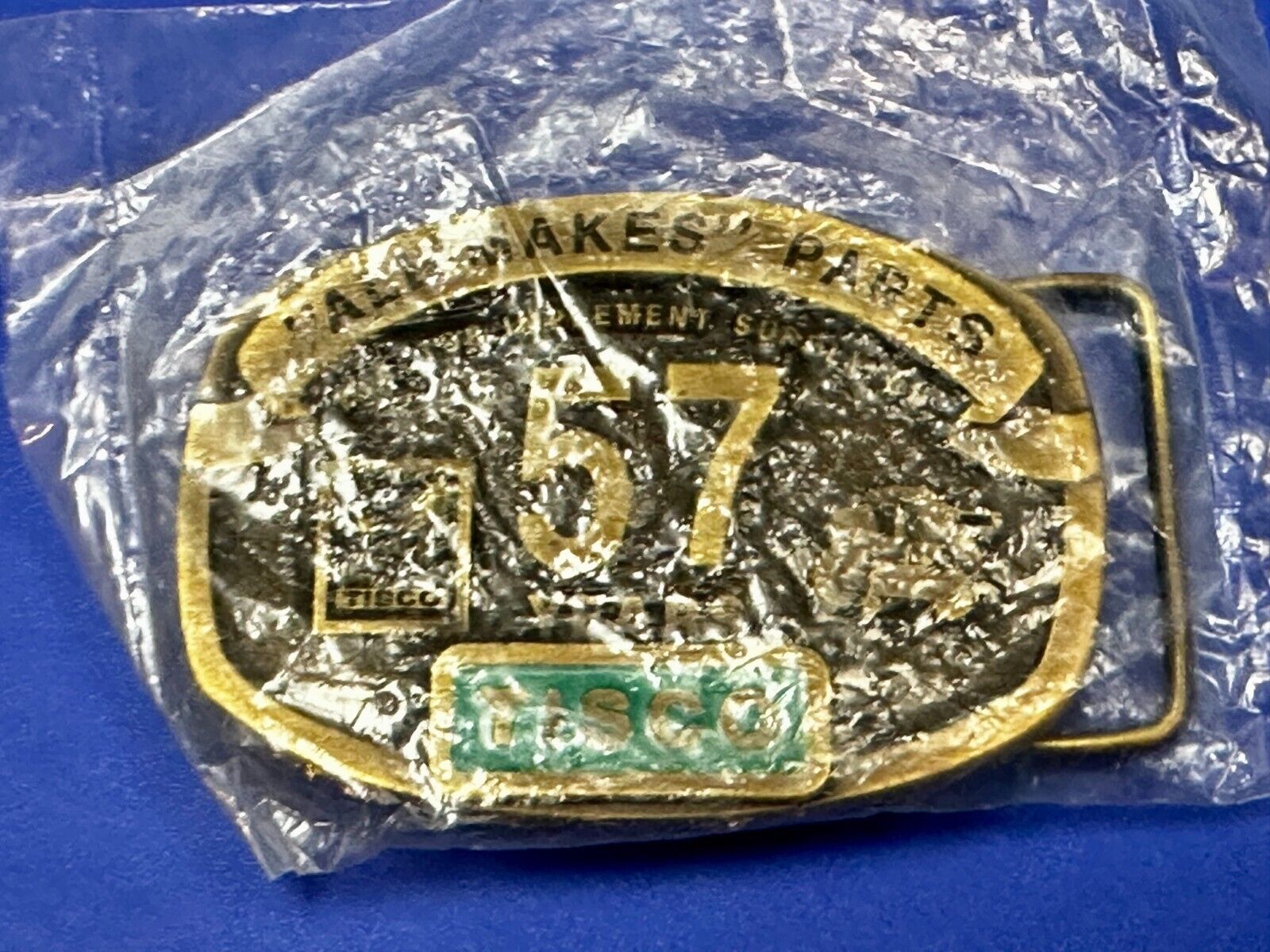 57 Years TISCO Tractor Implement Supply company NOS Belt Buckle by Speccast
