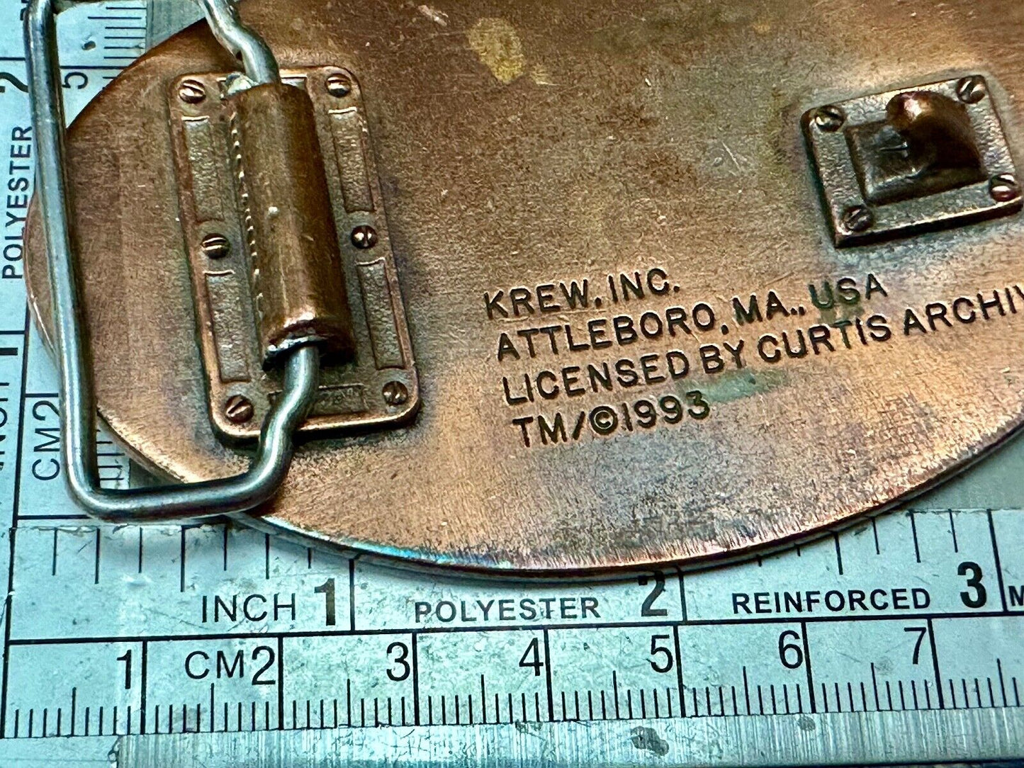 United Stated 50th Anniversary of World War 2 Commemorative belt buckle Crew INC