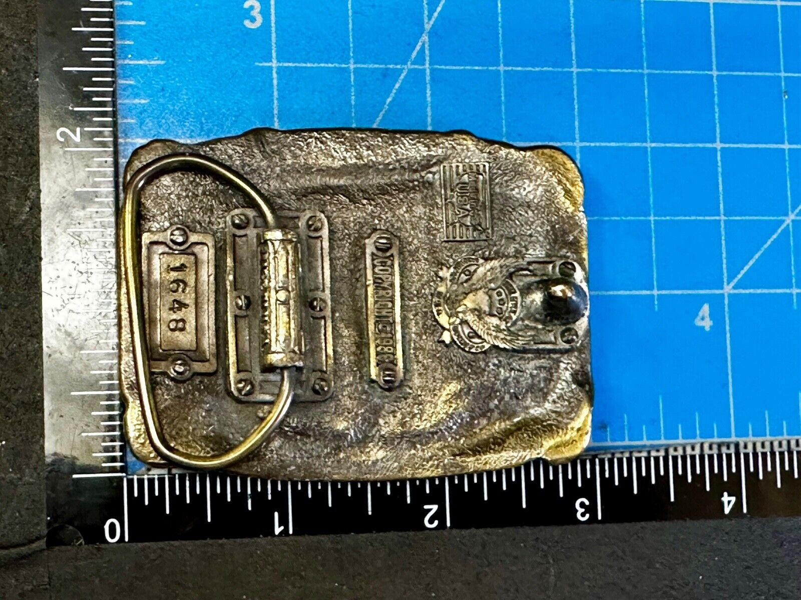 1986 The American Fire Fighter - No Sleep Tonight Vintage Belt Buckle