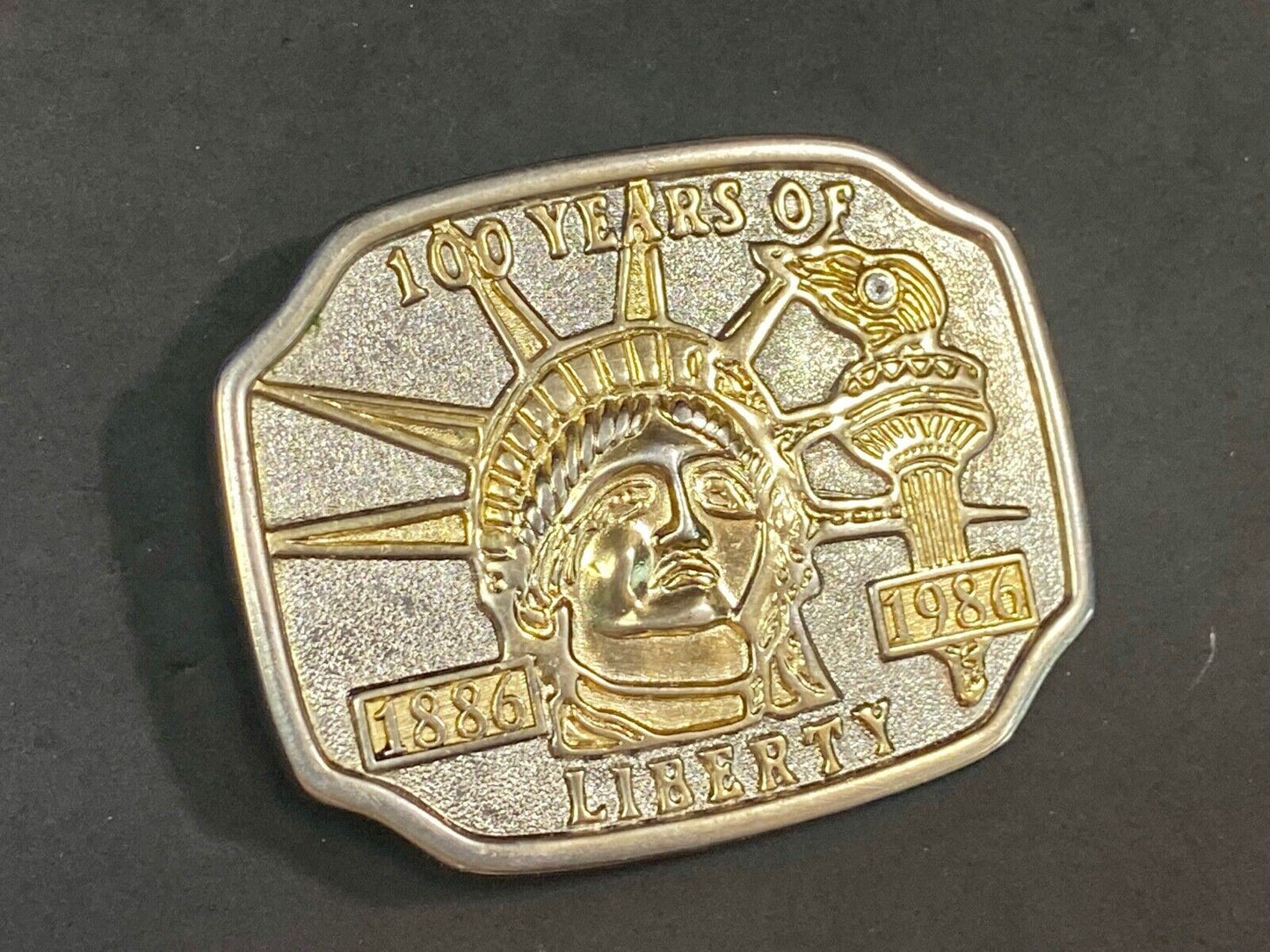 100 Years Of Lady Liberty Statue Belt Buckle  Patriotic Usa America! 