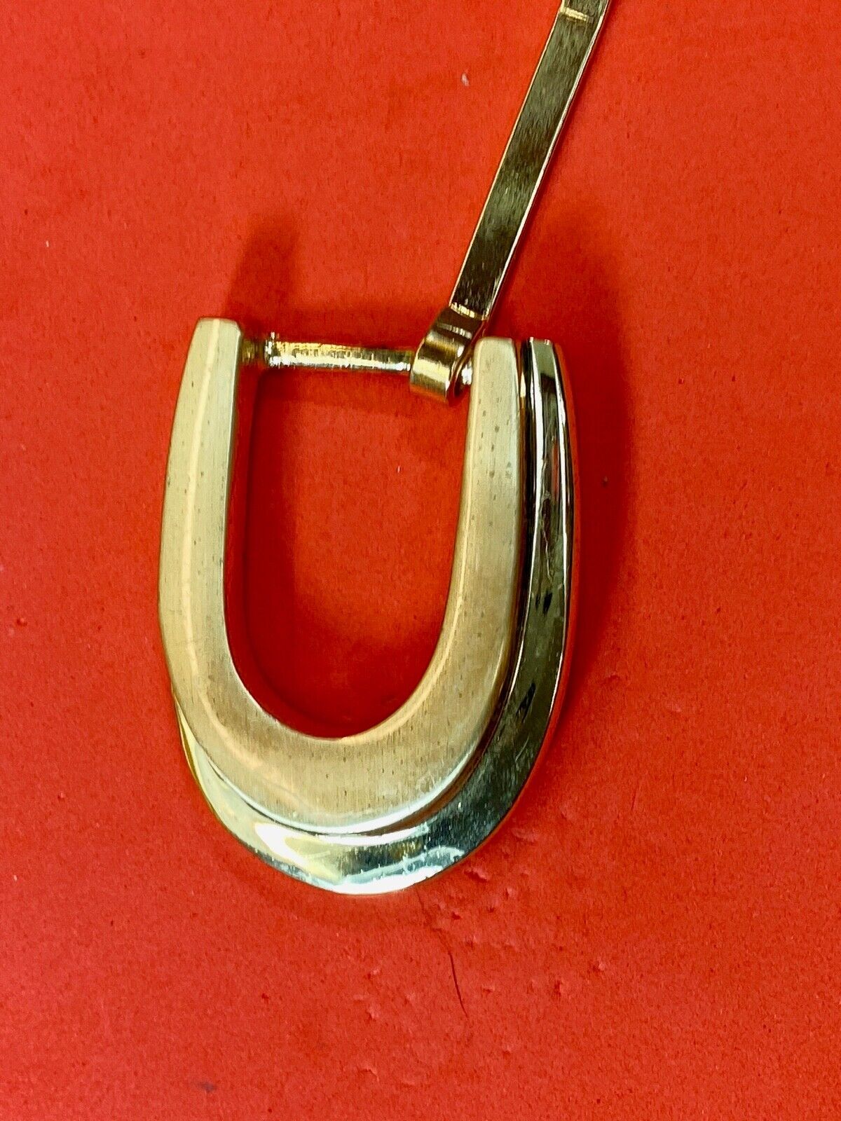 Vintage liz Claiborne stamped gold tone  belt buckle