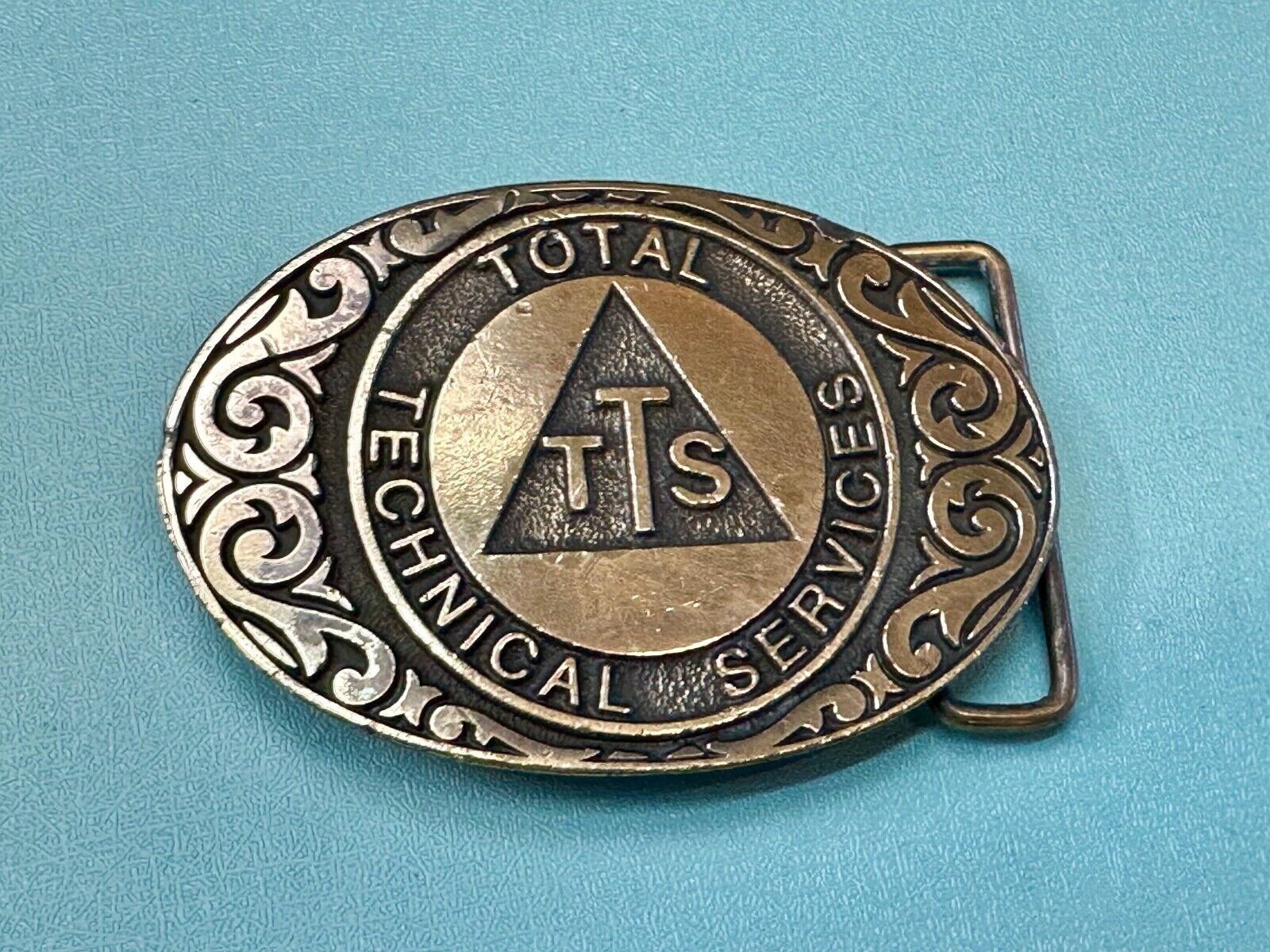TTS Total Technical Services Vintage Western Vibe belt buckle. by CD/Hit