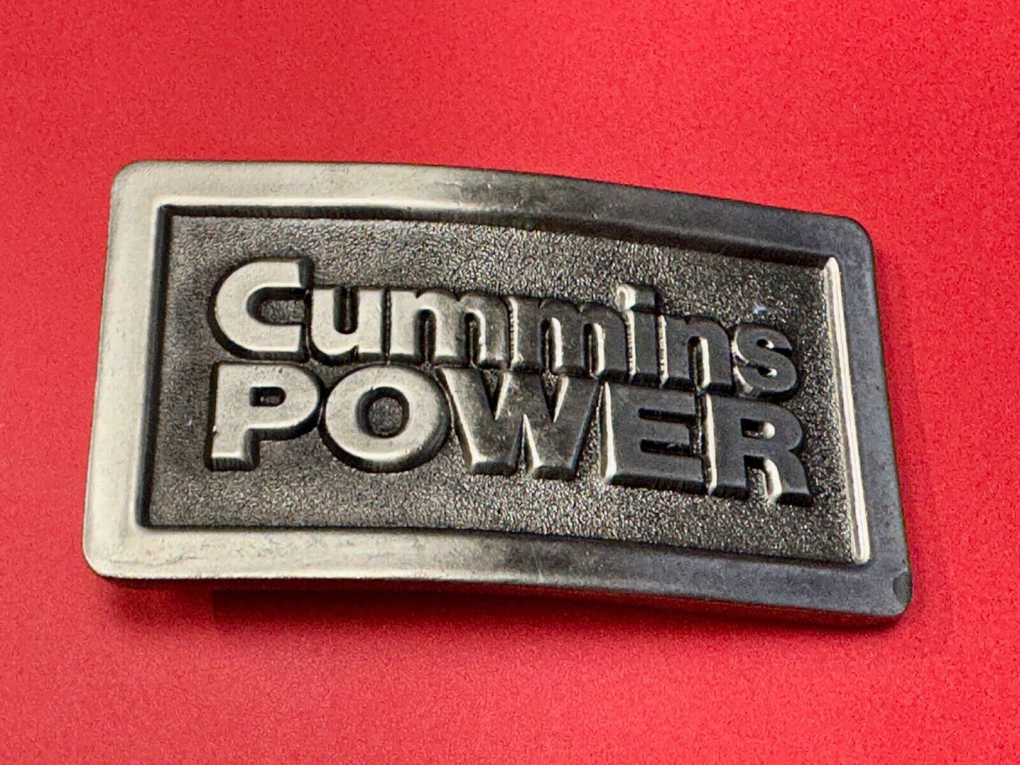 Vintage Cummins Power Promo Belt Buckle Diesel Truck Torque Vintage 1970s Lewis