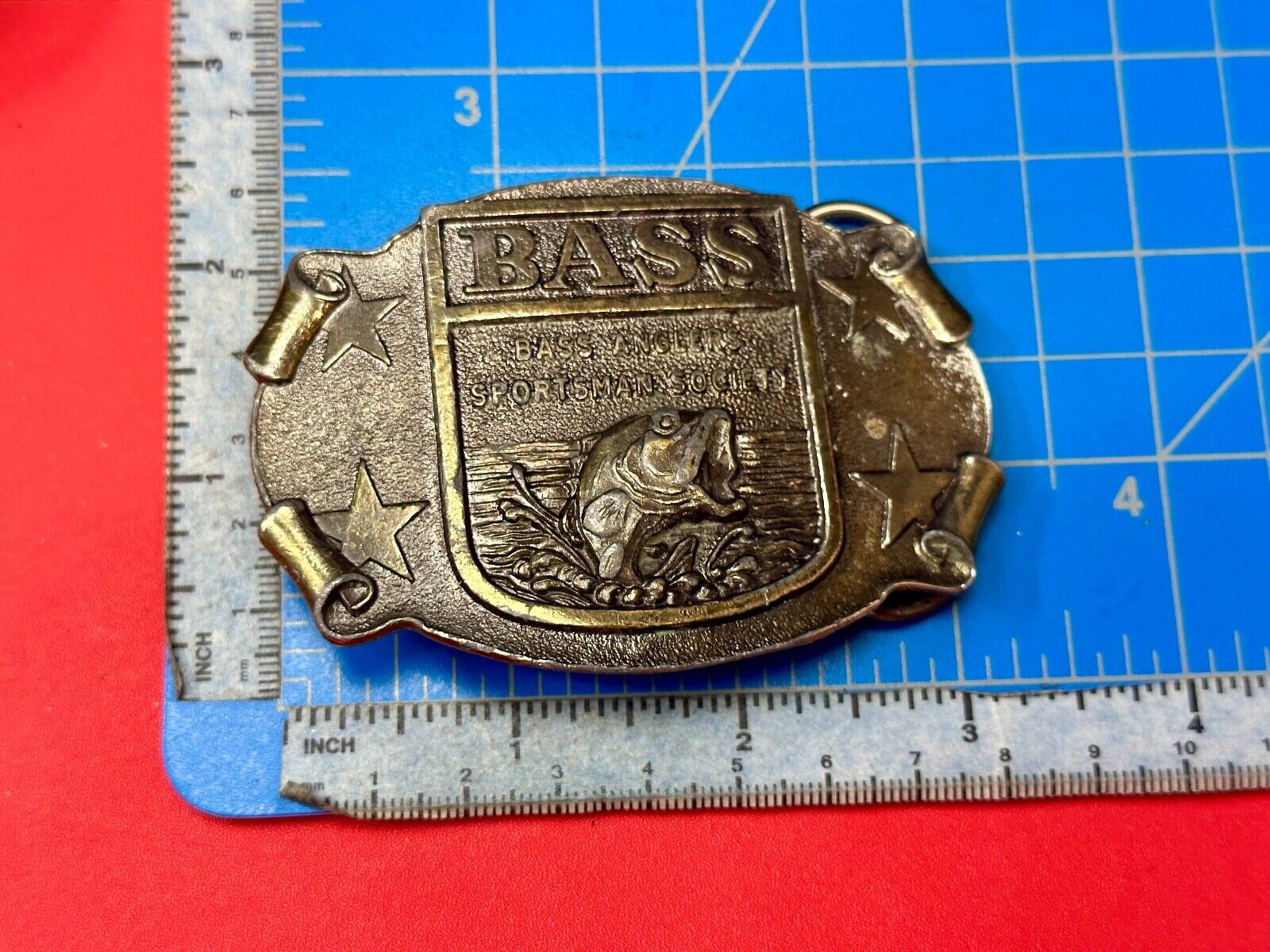 BASS Fishing Anglers Sportsman's Society Club 0 Great American Belt buckle Co