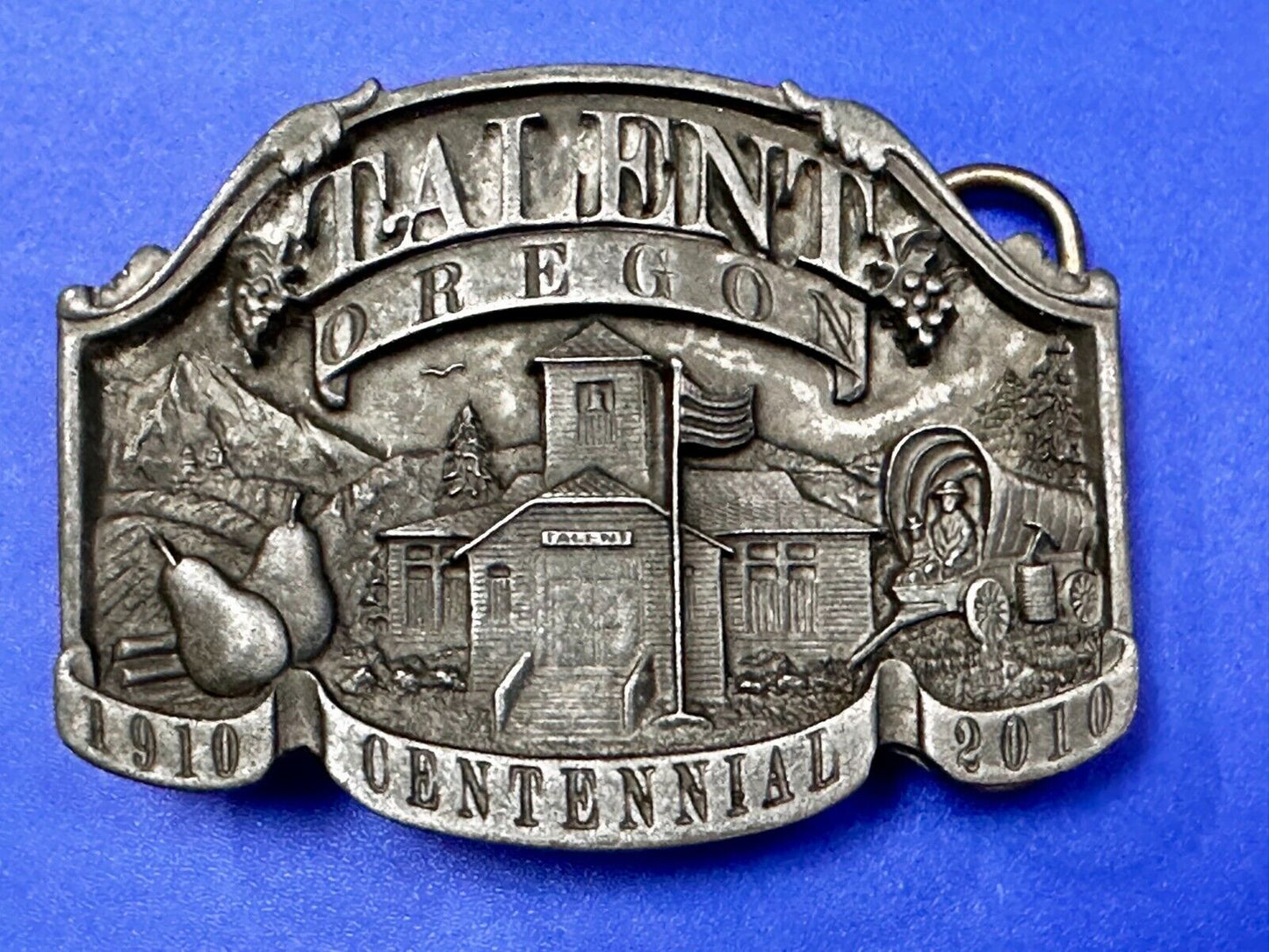 Talent Oregon Centennial Celebration 1910-2010 Commemorative Belt Buckle