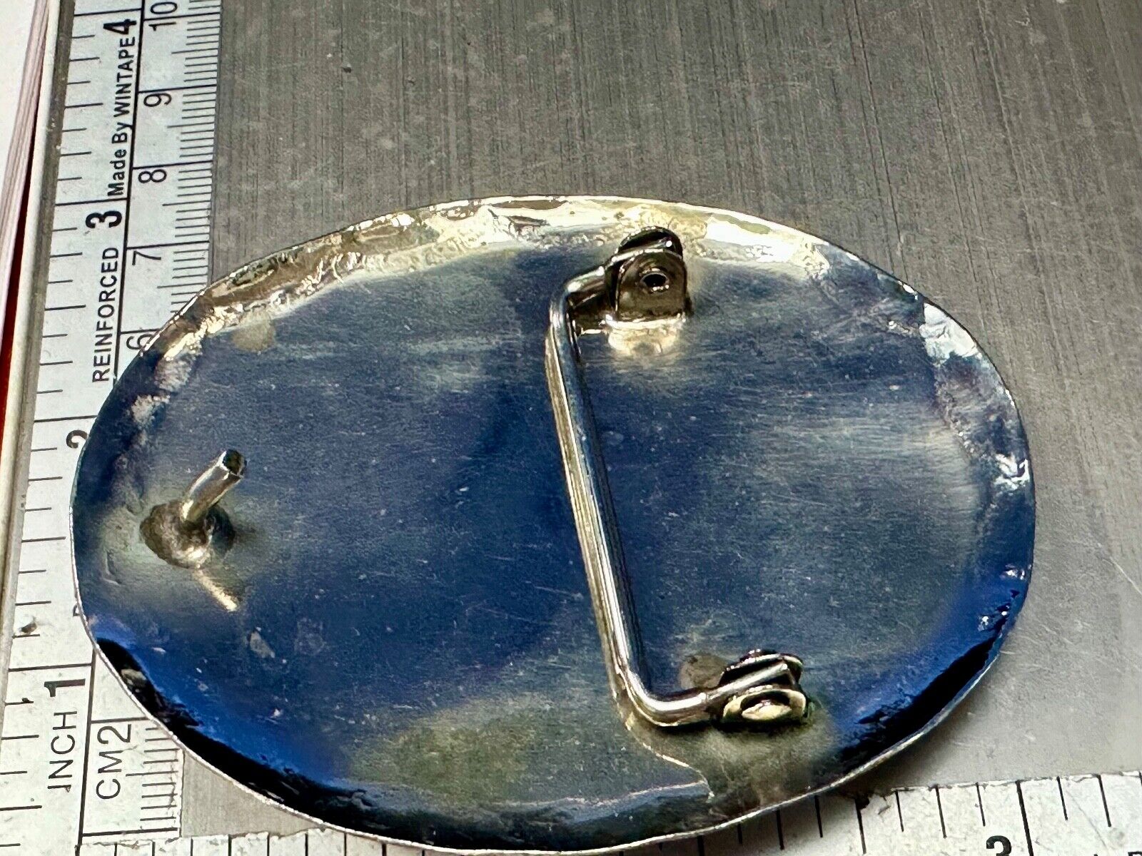 Turquoise Stone Horse Head & Shoe, Quarter Coin Southwestern belt buckle