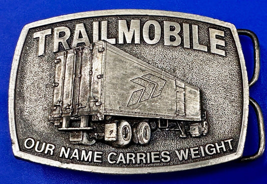 Trailmobile Our Name Carries Weight Semi Truck Long Haulers Trucker Belt Buckle