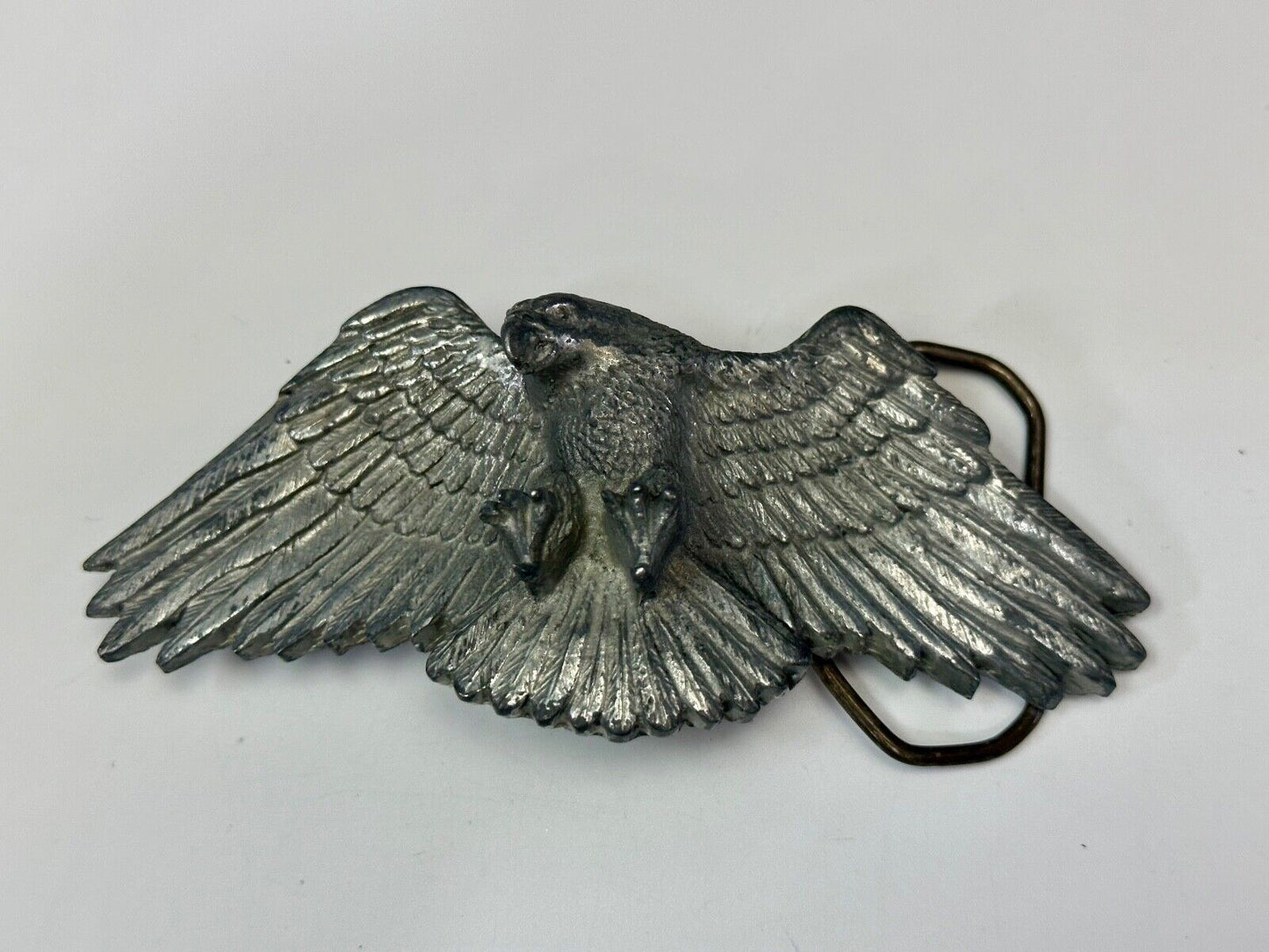 Vintage Figural Eagle Patriotic American USA Great American belt buckle Co