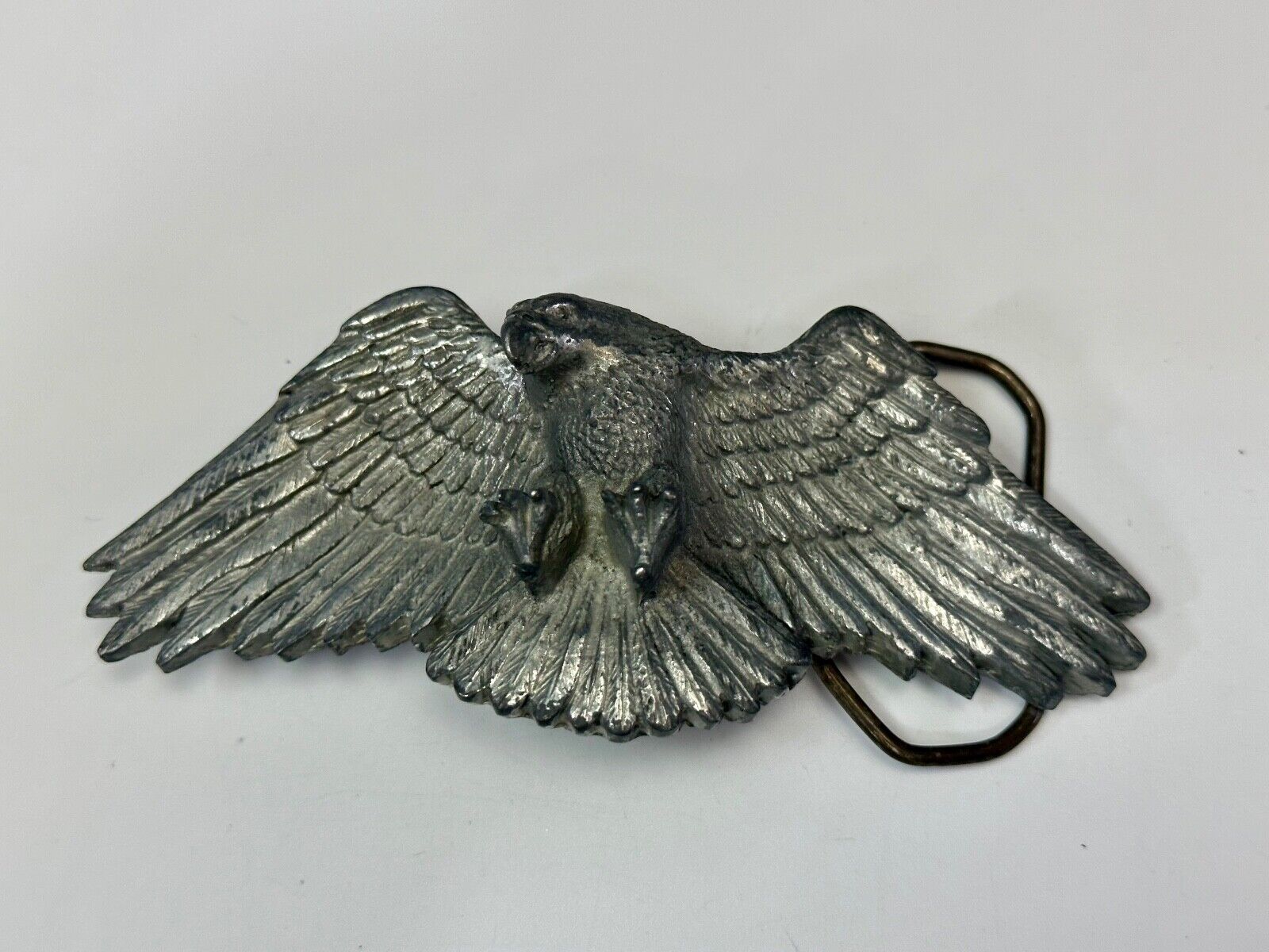 Vintage Figural Eagle Patriotic American USA Great American belt buckle Co