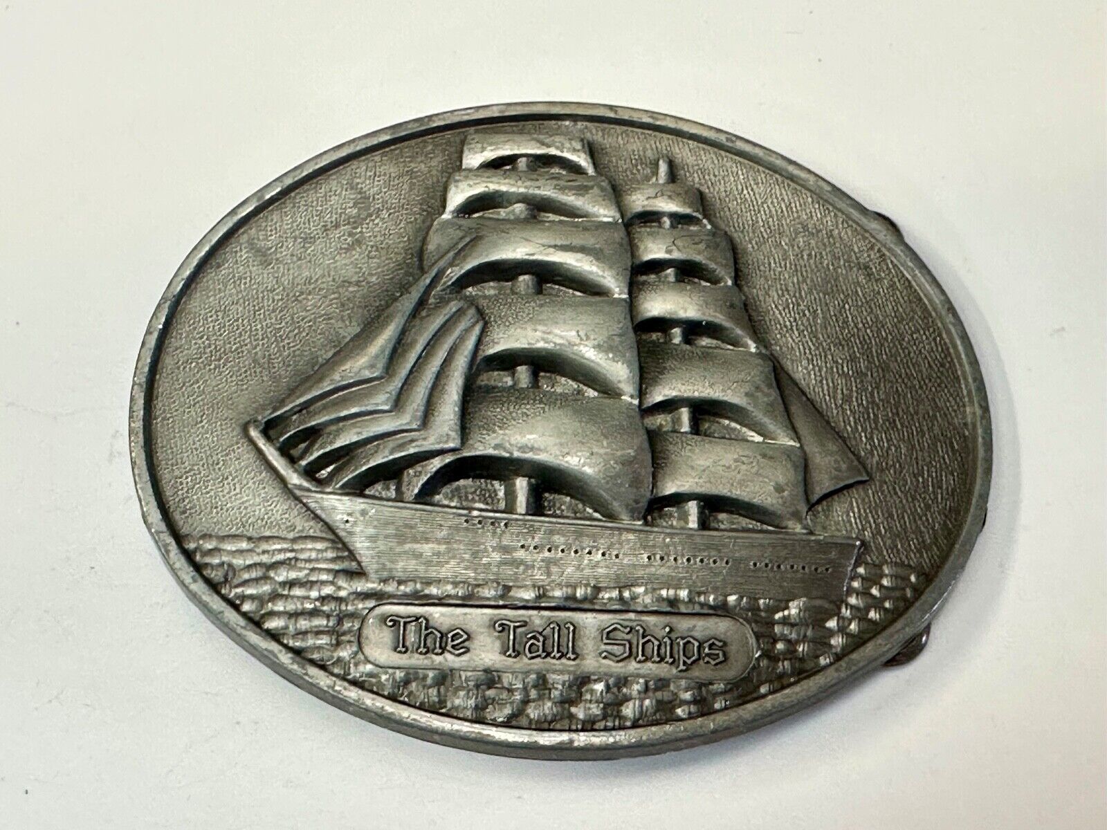 The Tall Ships Sailing Ship Boat Clipper Schooner Yacht Vintage belt buckle